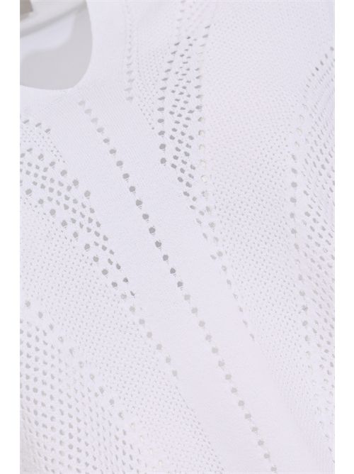 Maglia polo corta traforata in misto viscosa D. Exterior | 62024 R1BIAN